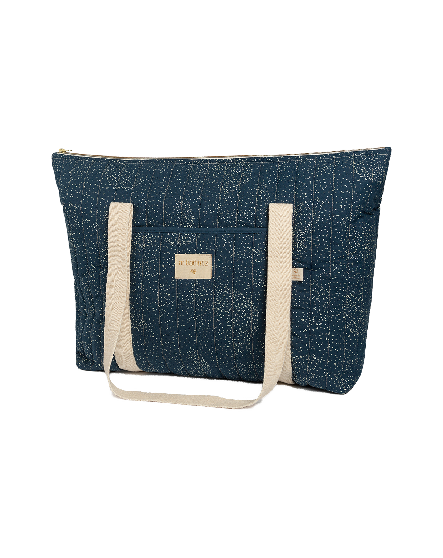 PARIS MATERNITY BAG 34X50X12 gold bubble night blue