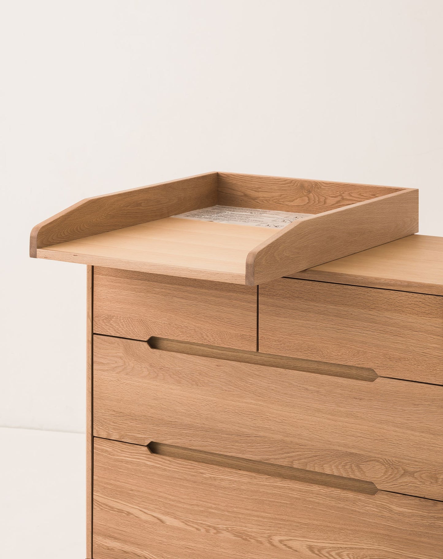 Ensemble commode et table à langer Pure en chêne massif