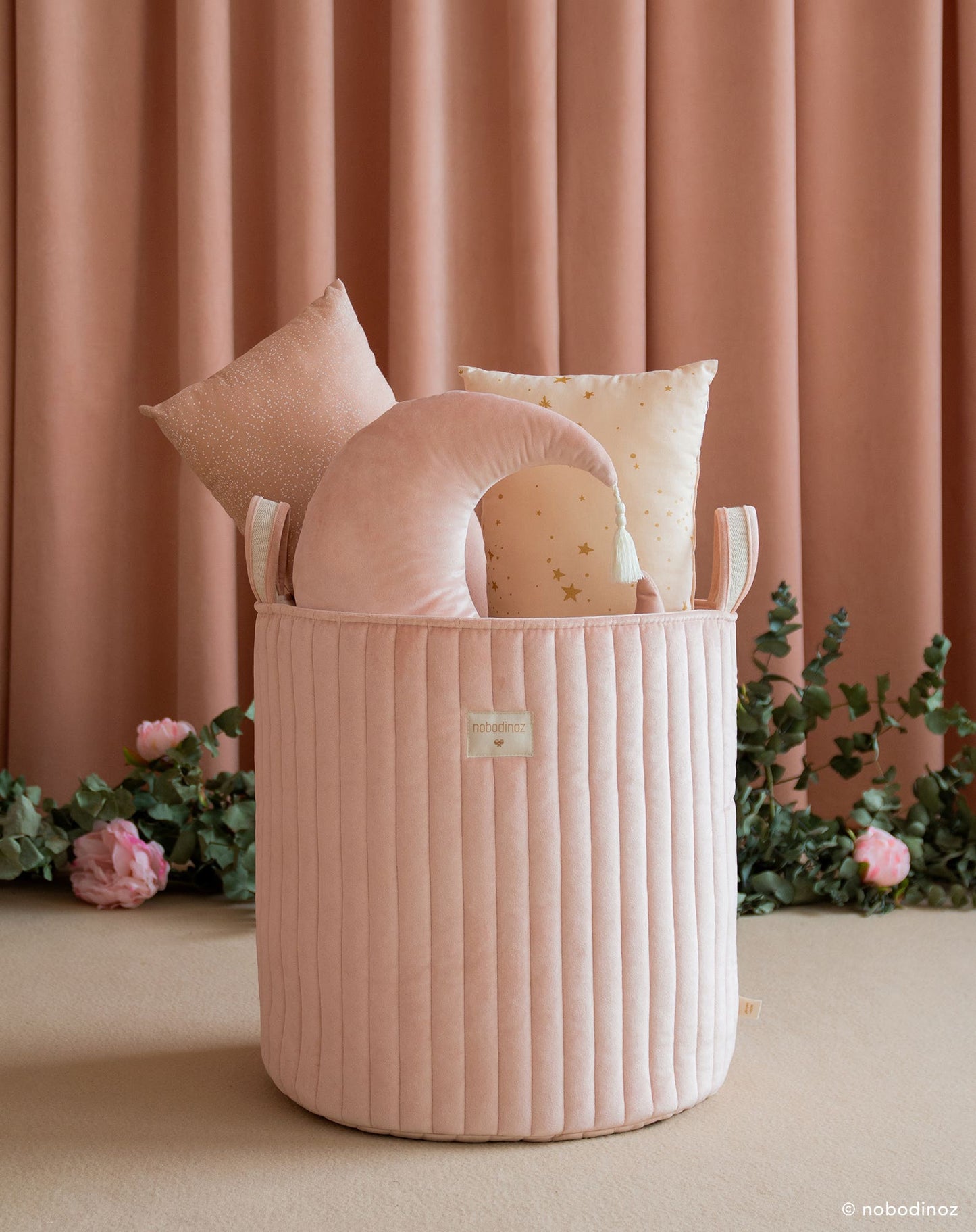 Grand panier de rangement Eco-velvet