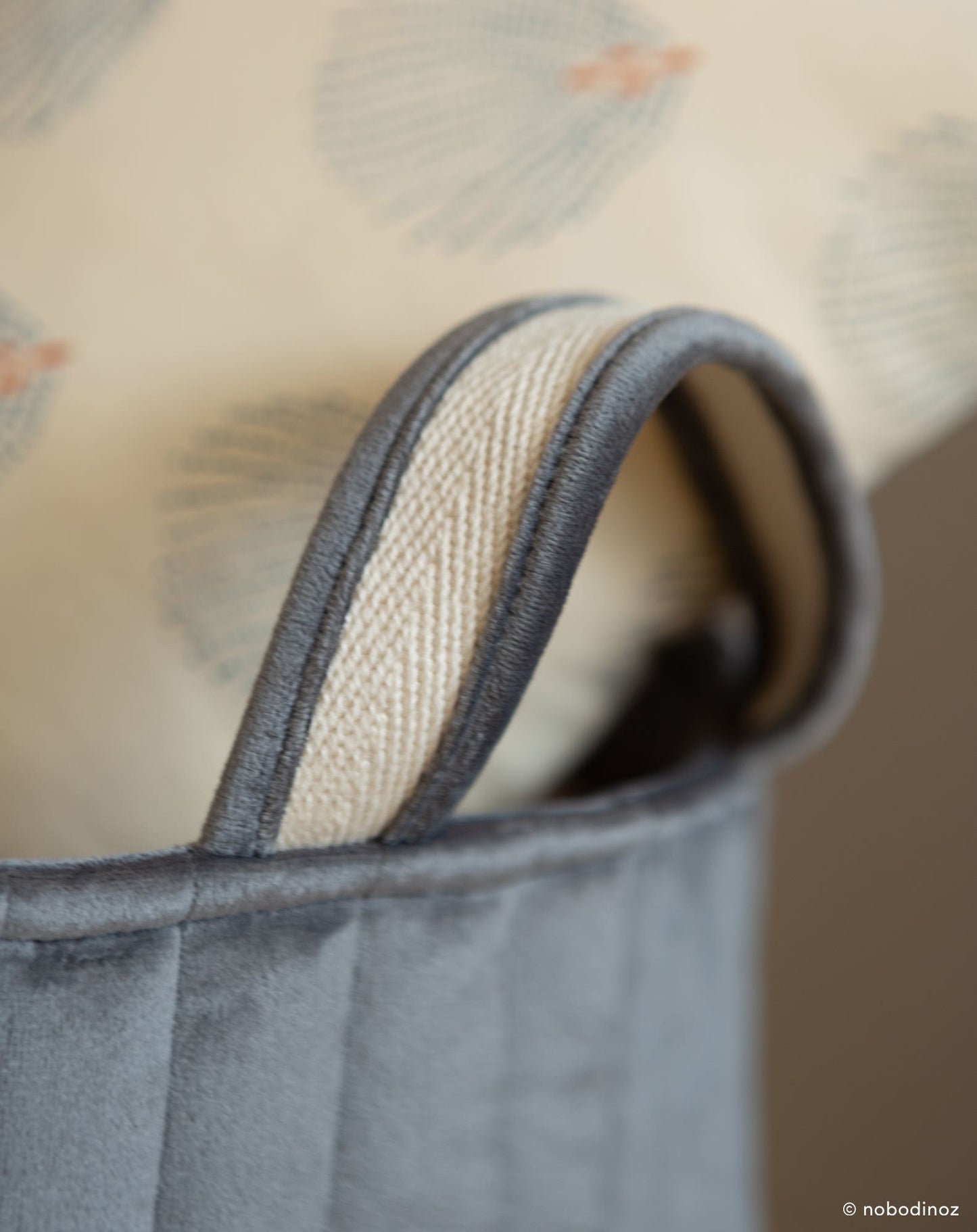 Grand panier de rangement Eco-velvet