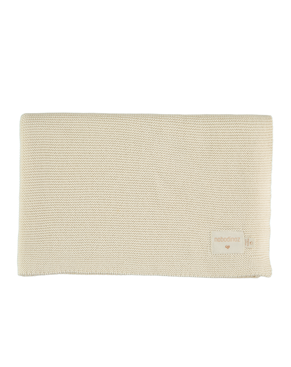 SO NATURAL KNITTED BABY BLANKET 75X100-NATURAL