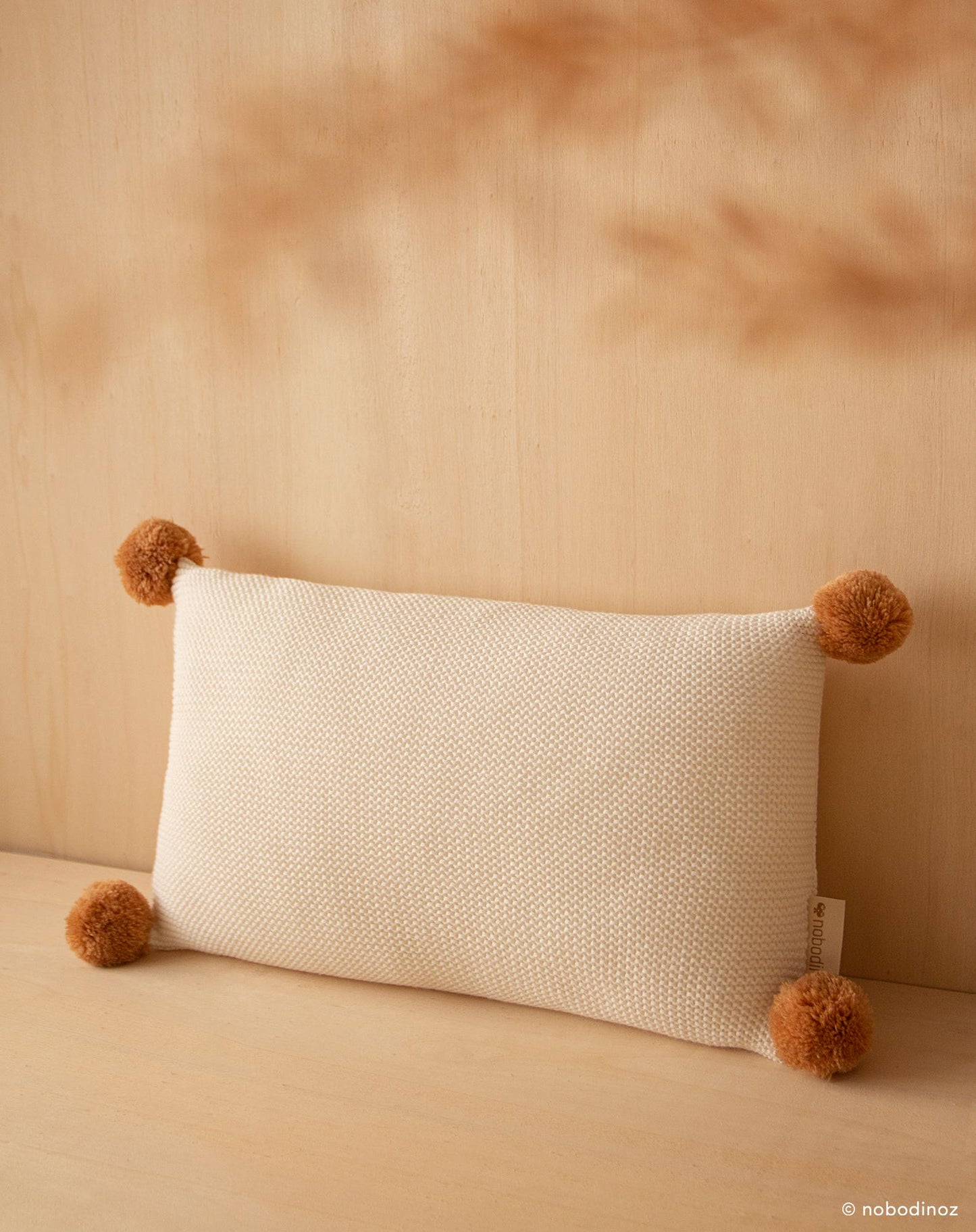 SO NATURAL KNITTED CUSHION 22X35-MILK