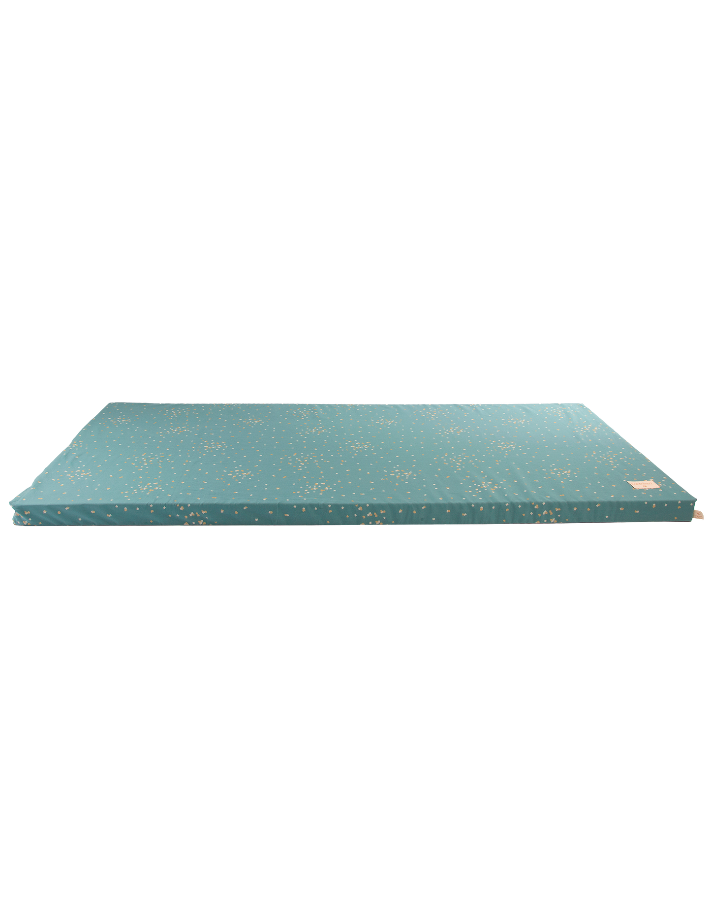 St Barth mattress 60X120X4-GOLD CONFETTI/ MAGIC GREEN