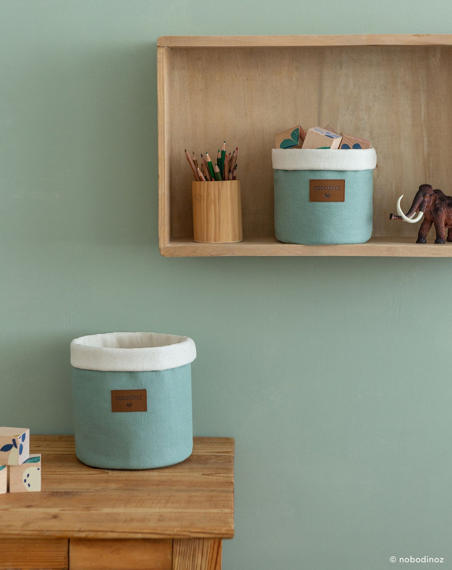 Tango basket medium eden green