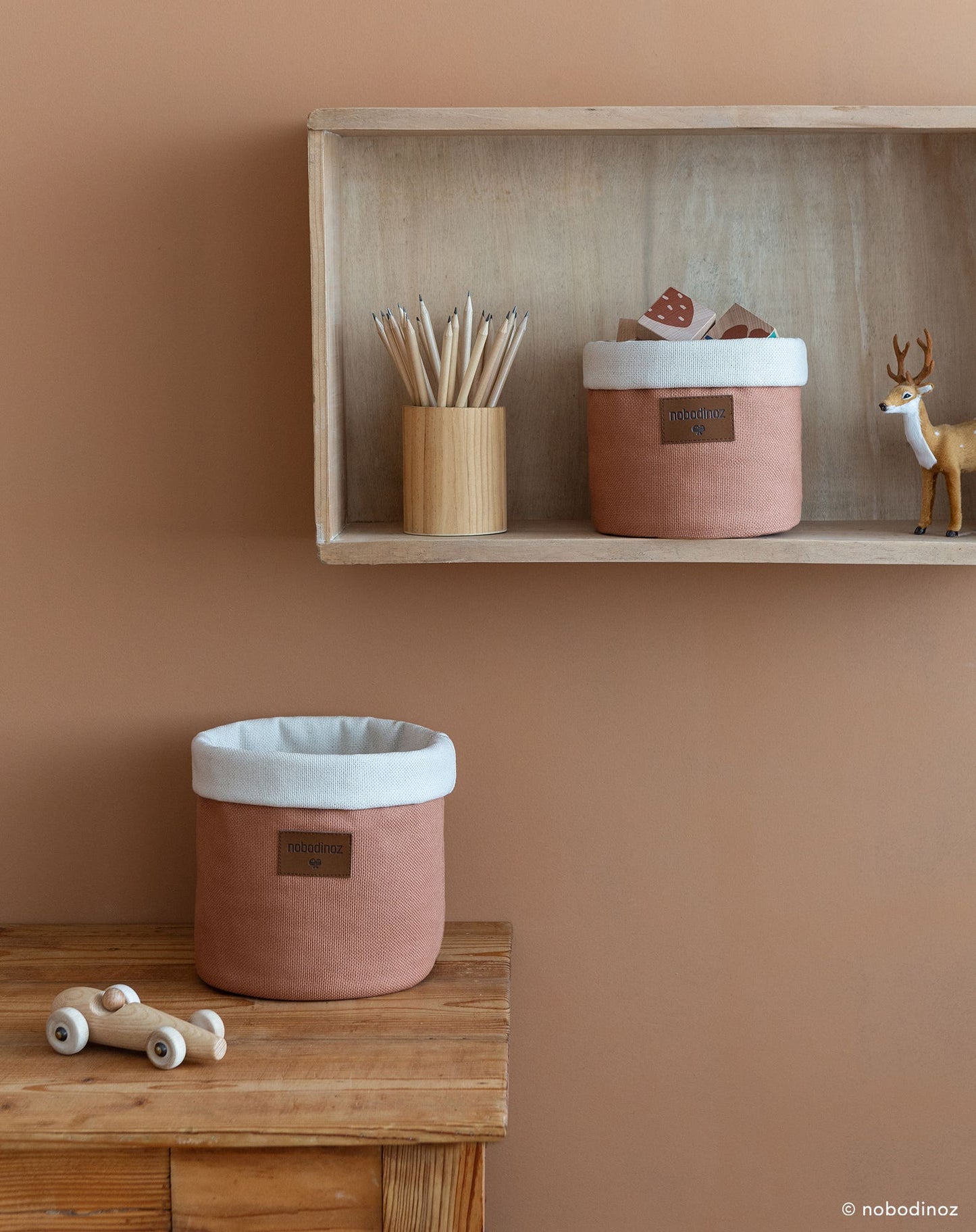 Tango basket medium sienna brown
