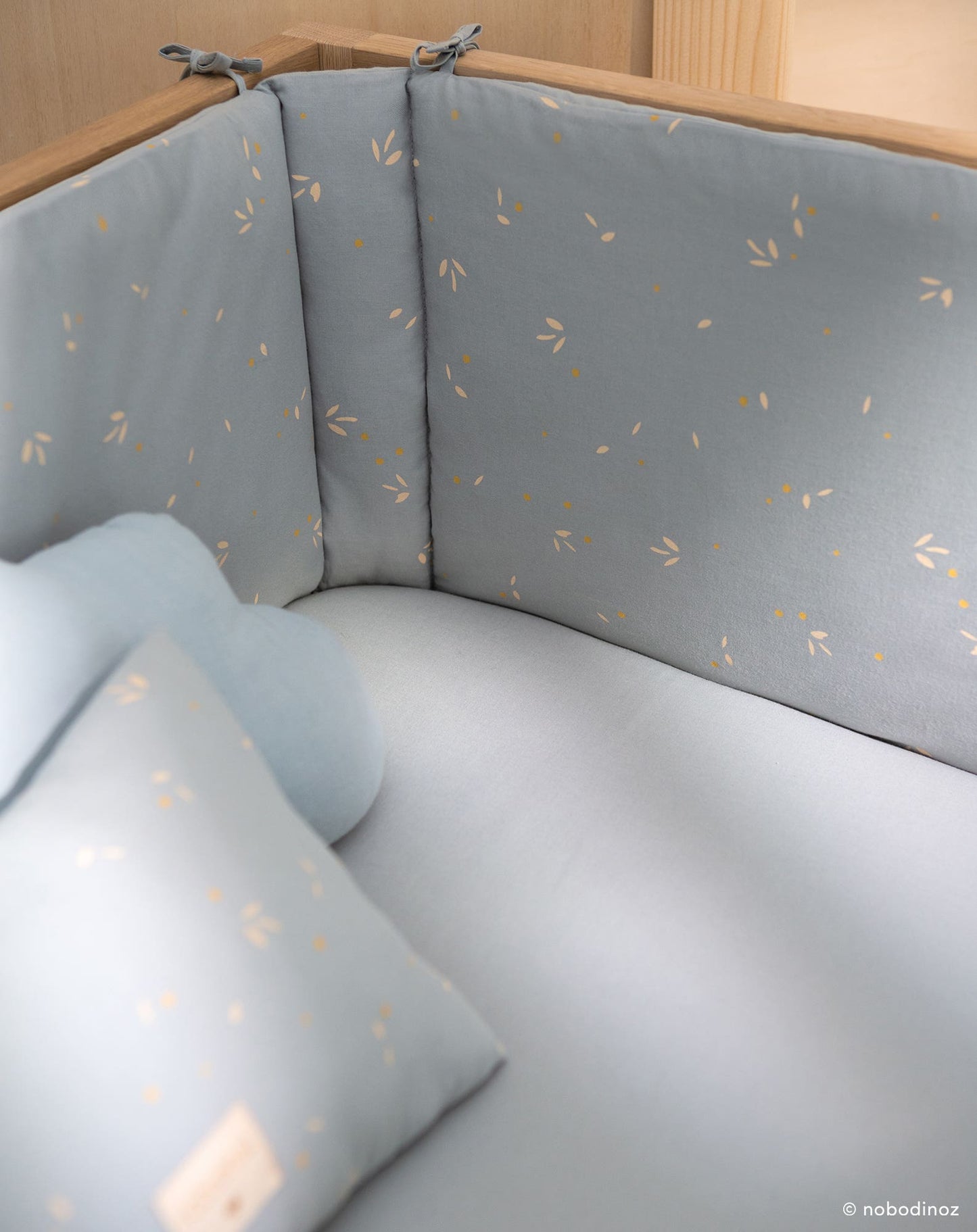 Tibet fitted sheet • single bed SOFT BLUE