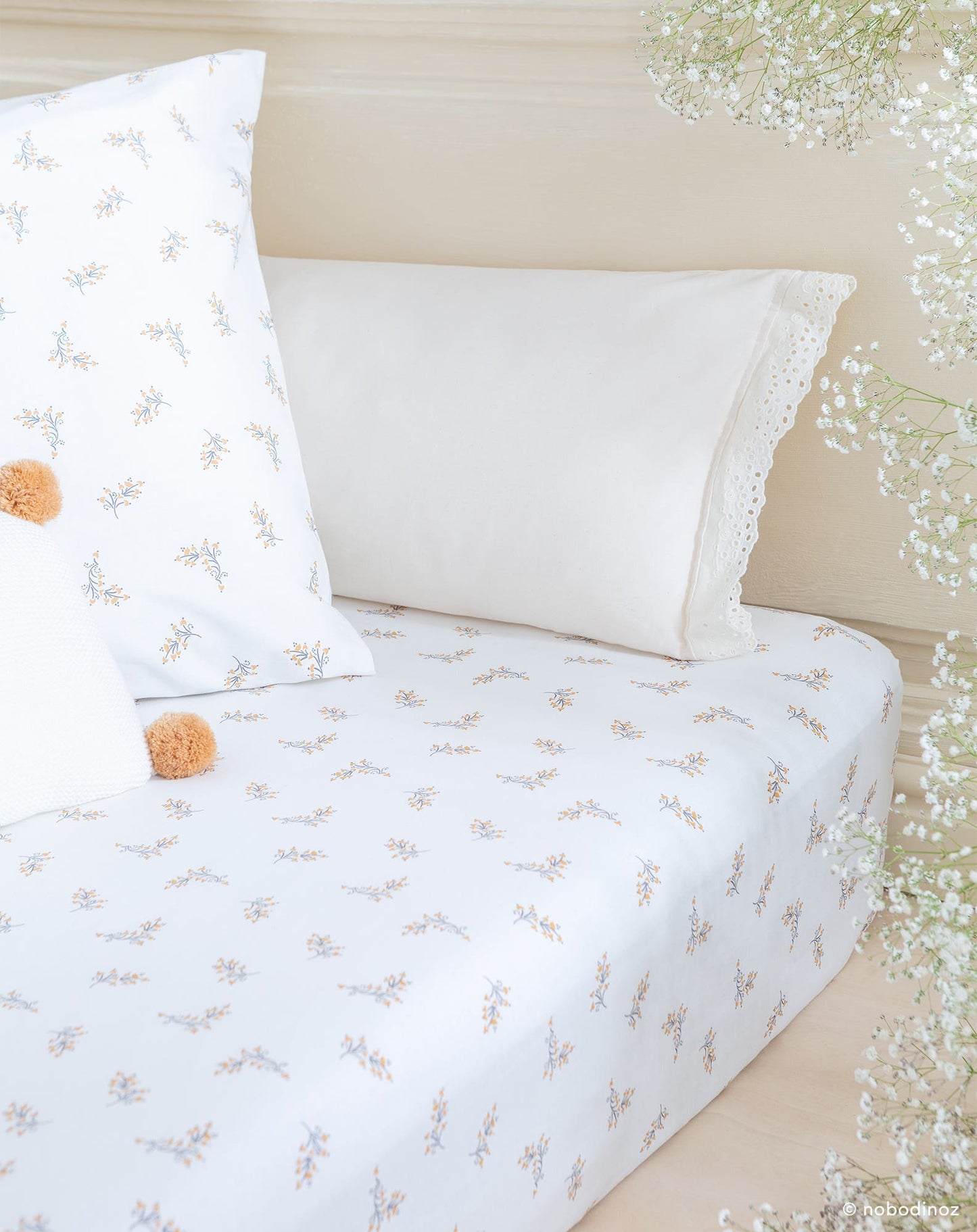 Tibet fitted sheet • single bed FLORE