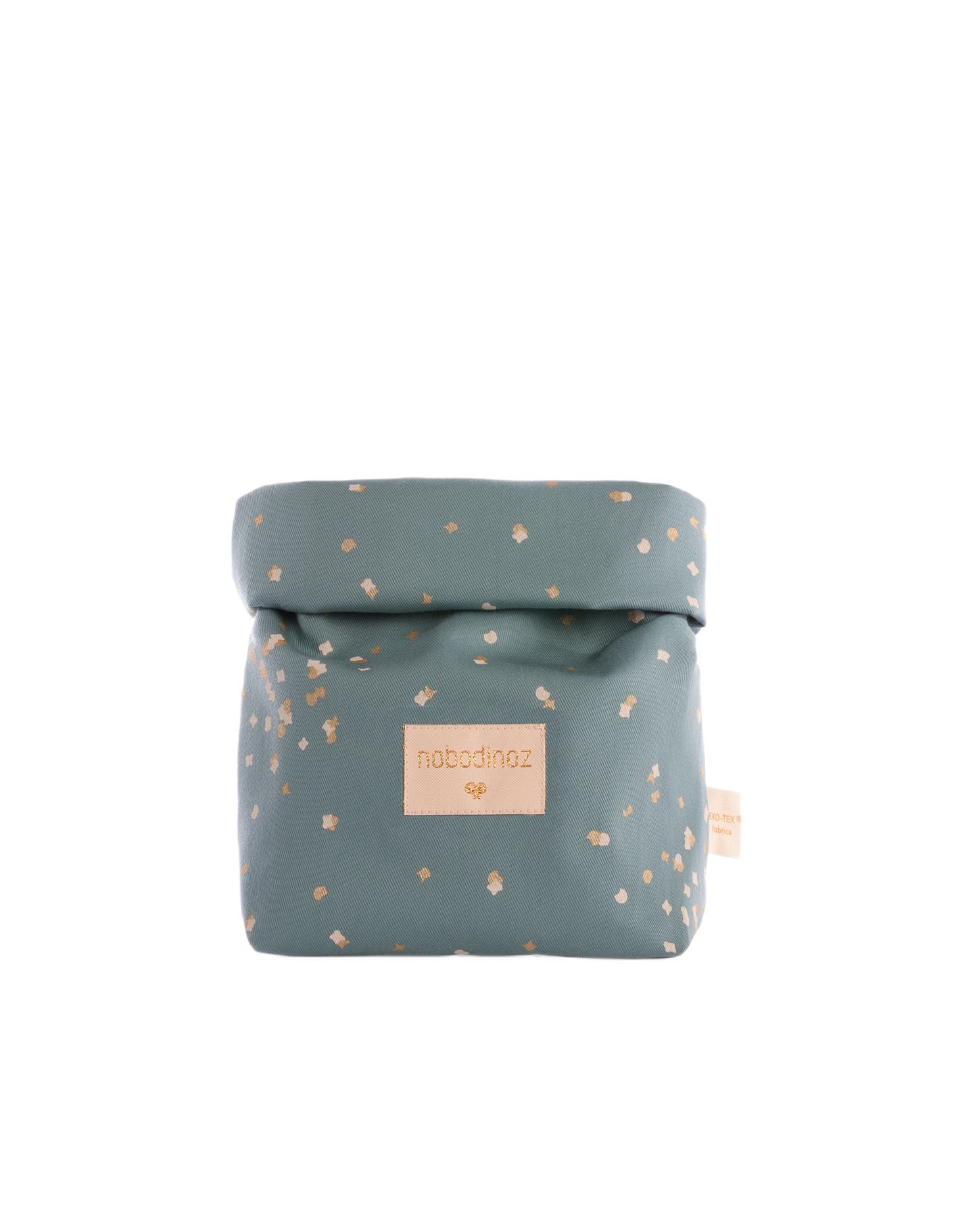 TOO COOL ECO LUNCH BAG GOLD CONFETTI MAGIC GREEN