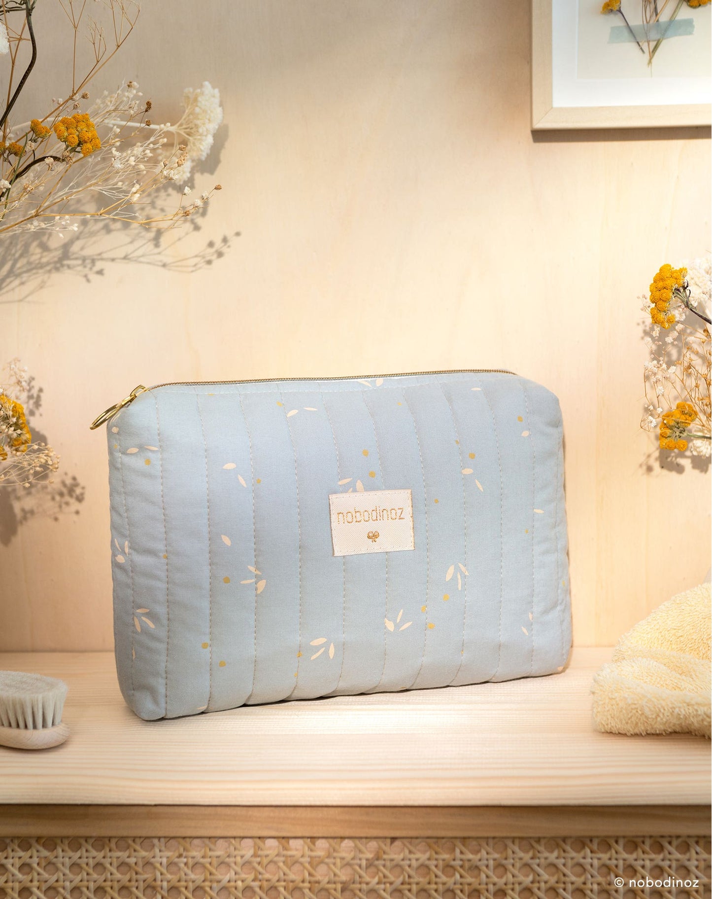 Travel vanity case 18X25 WILLOW SOFT BLUE