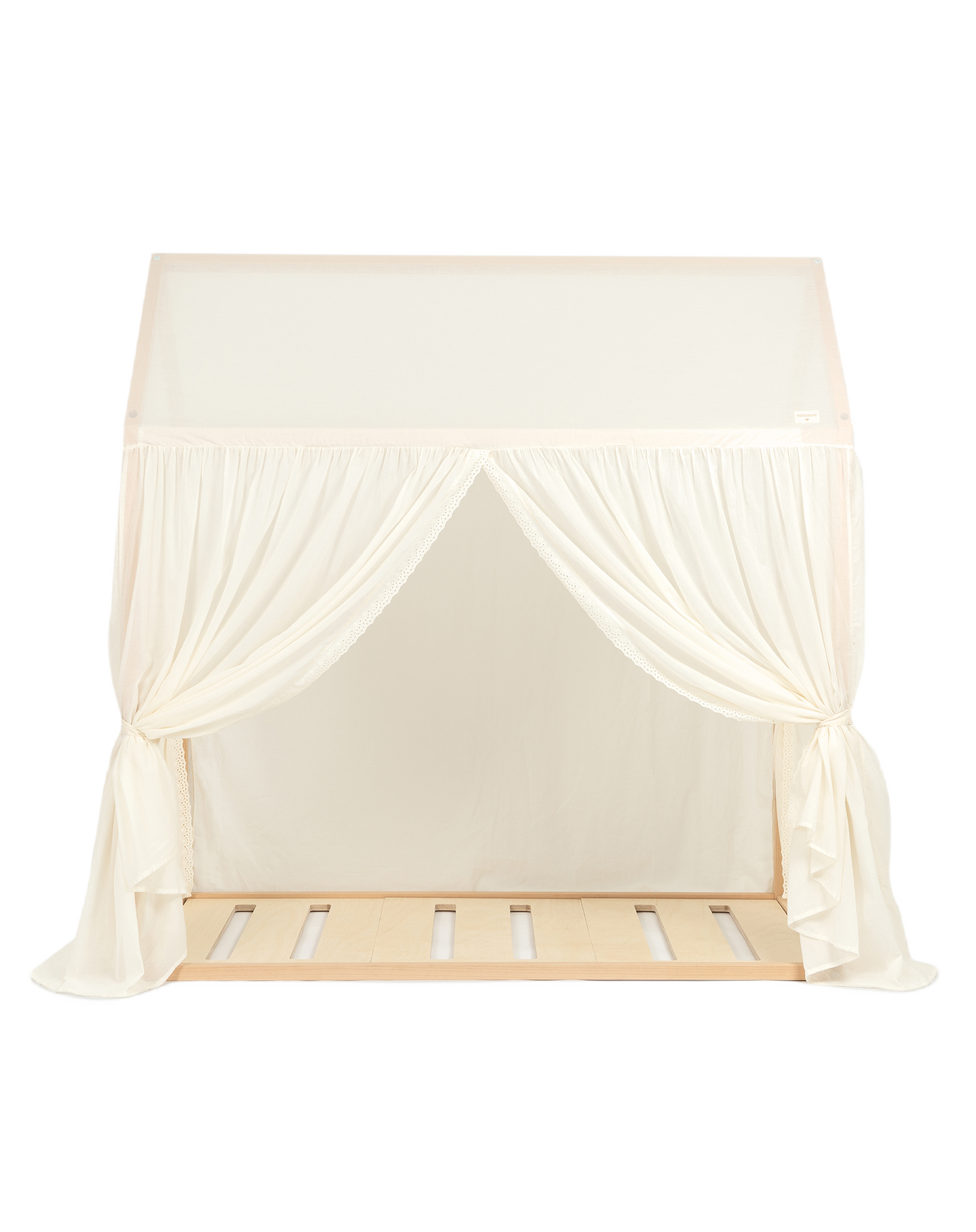 Vera Junior Bed Home - Eyelet lace cover 70X140 NATURAL