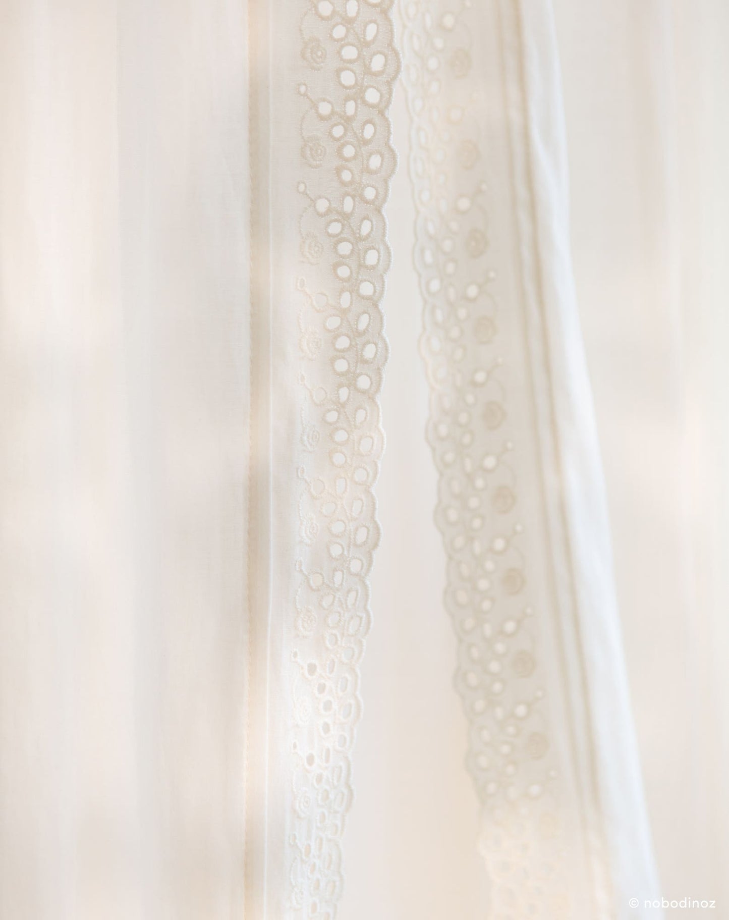 Vera eyelet lace bed canopy