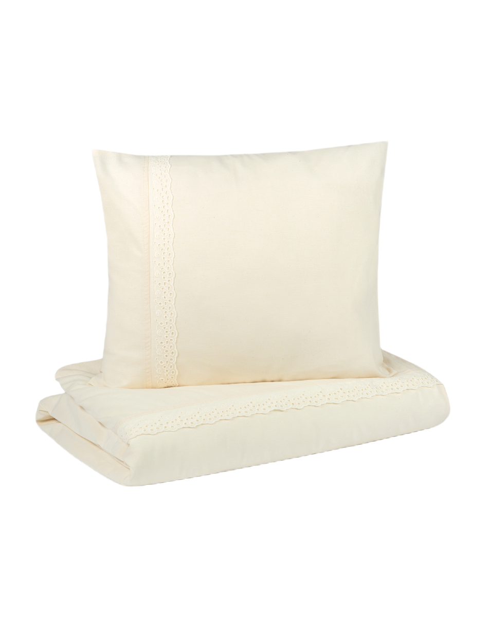 Housse de couette de berceau Vera eyelet lace 100X150