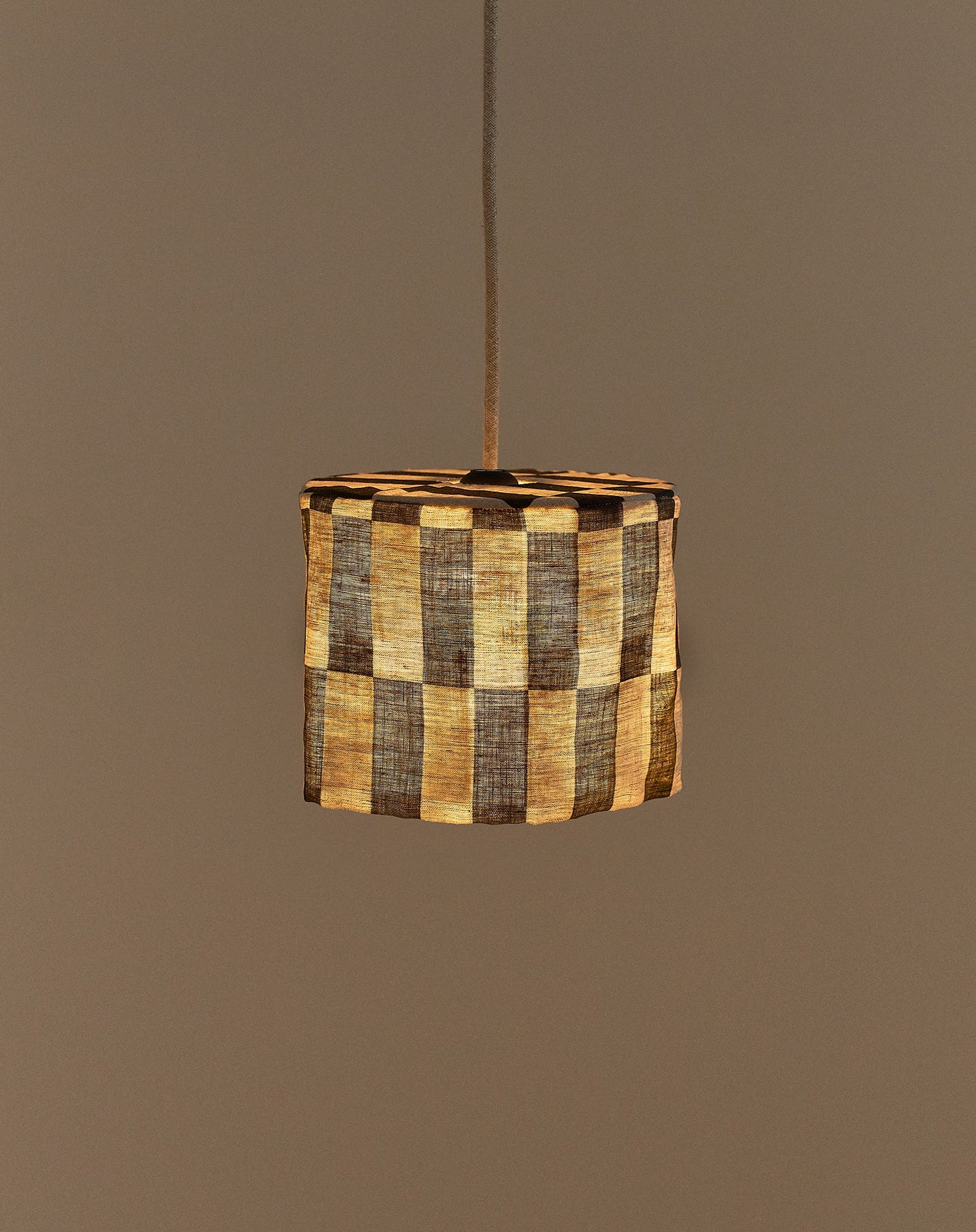 Abat-jour en lin pour suspension diam. 20cm Vibes