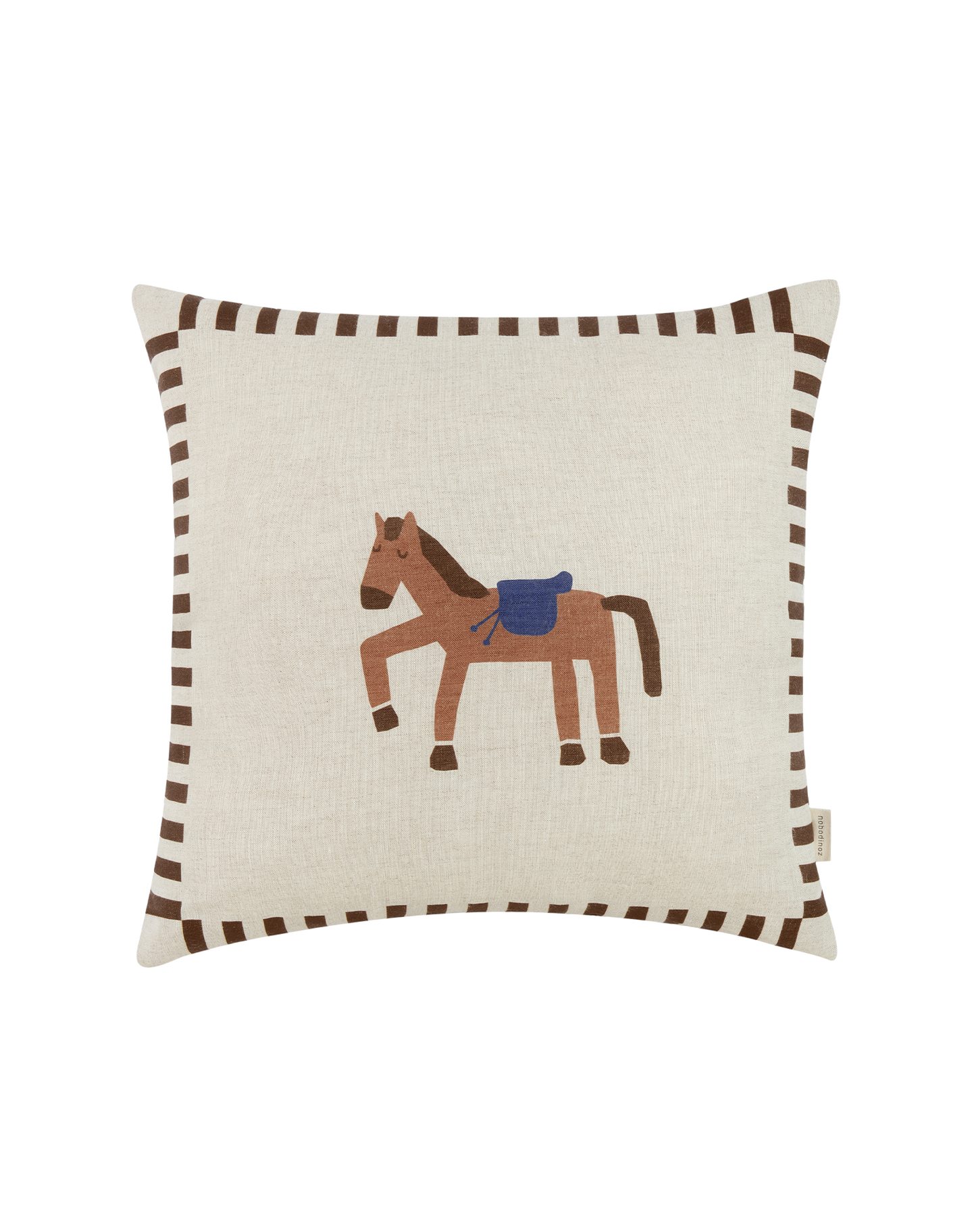 Coussin carré en lin français Vibes