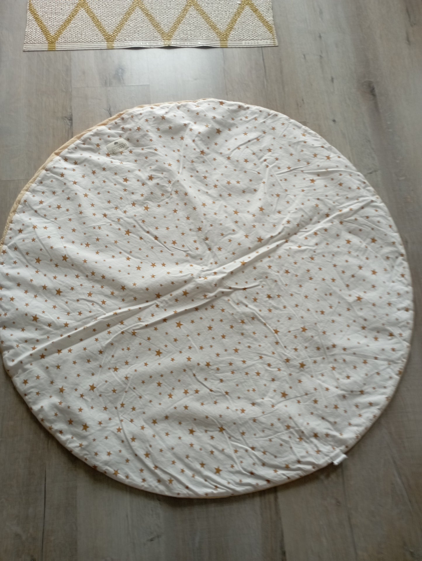 PETIT TAPIS DE JEU ROND FULL MOON 105X105 Gold stella natural