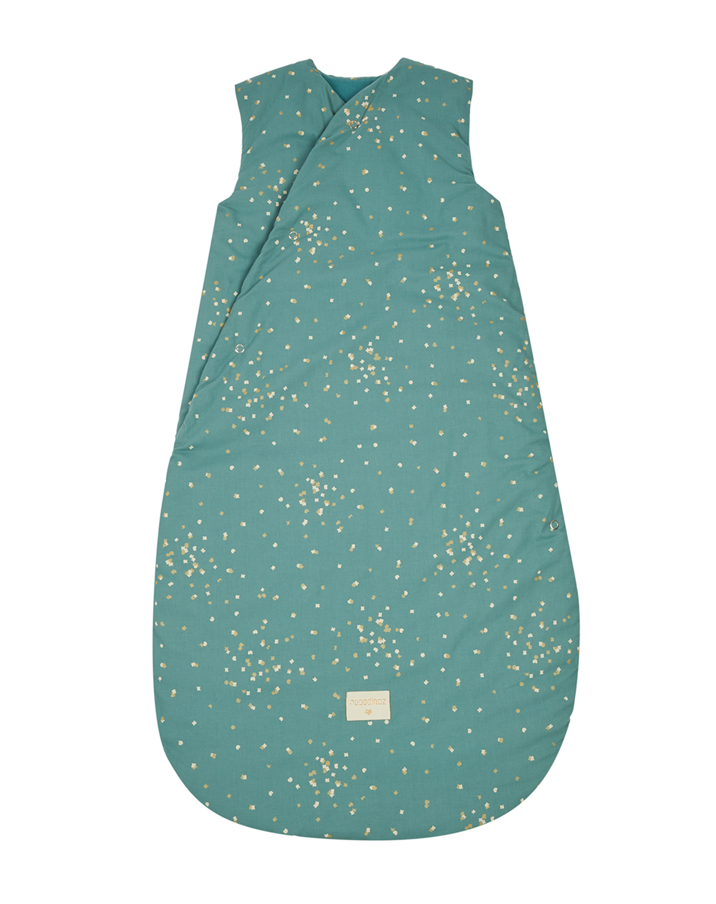 Snowy winter sleeping bag Gold Confetti Magic Green 