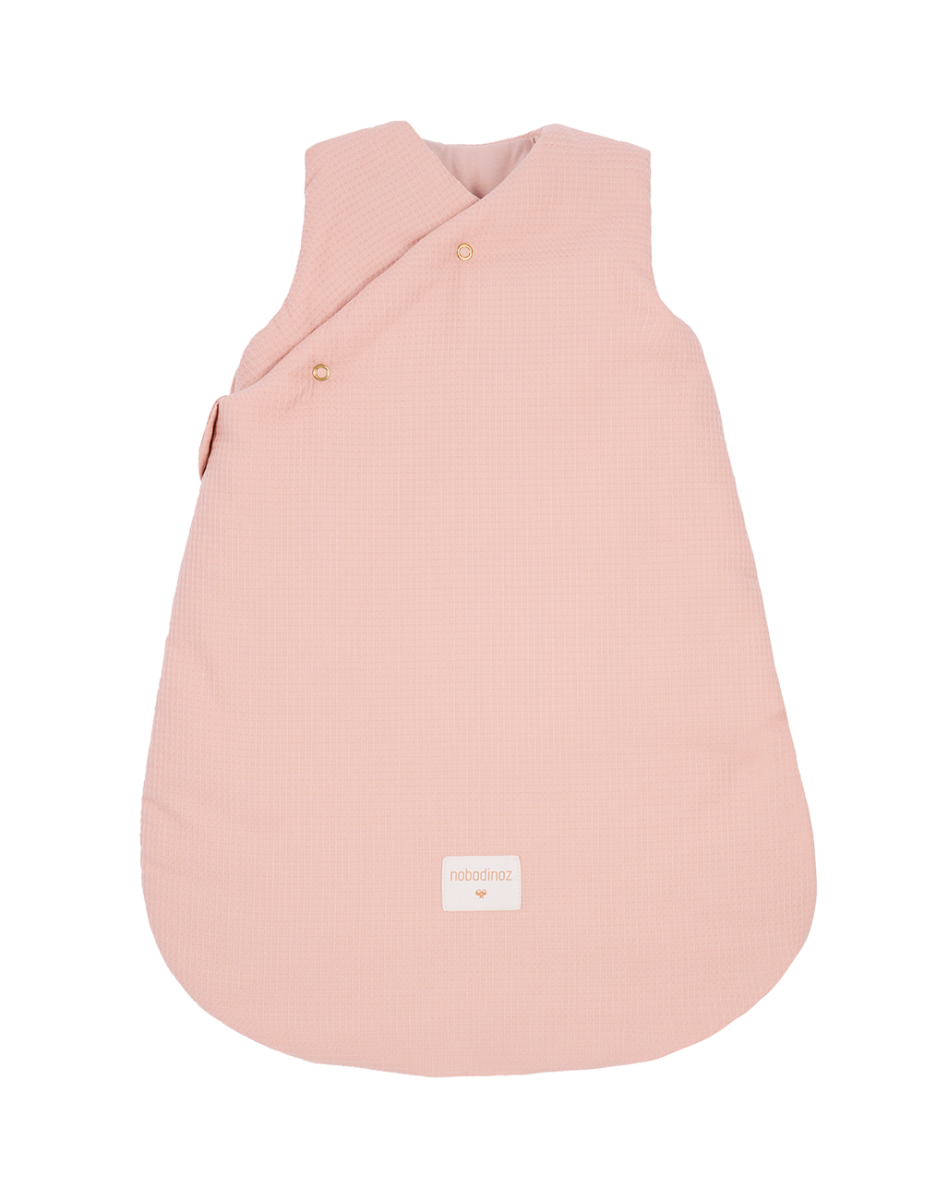 Gigoteuse d'hiver Fuji en nid d'abeille 0-6m misty pink
