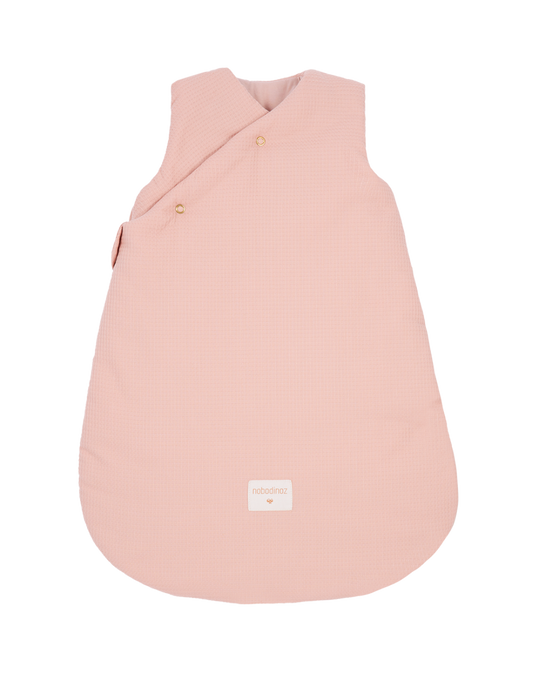 Gigoteuse d'hiver Fuji en nid d'abeille 0-6m misty pink