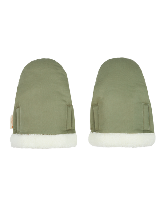 BABY ON THE GO WATERPROOF STROLLER MITTENS 18X30 OLIVE GREEN