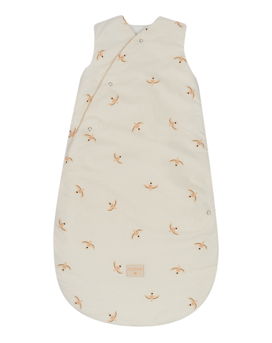SNOWY WARM SLEEPING BAG 6-18 M NUDE HAIKU BIRDS NA