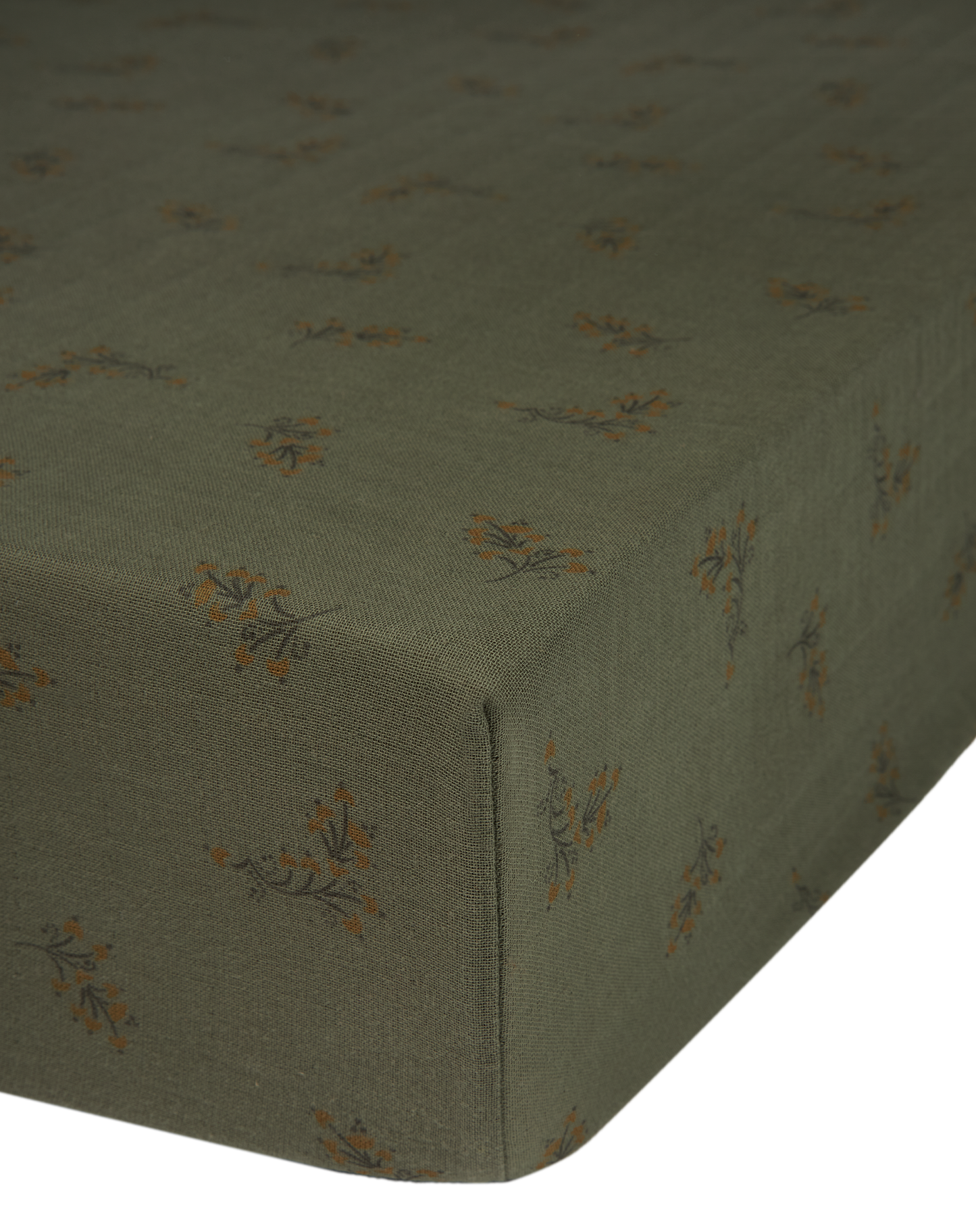 Drap housse bebé en double gaze de coton lavé Wabi-Sabi