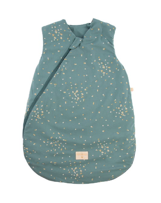 Cocoon gigoteuse de mi saison 6-18 mois Gold confetti magic green