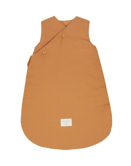 Gigoteuse d'hiver Fuji en nid d'abeille 0-6m caramel