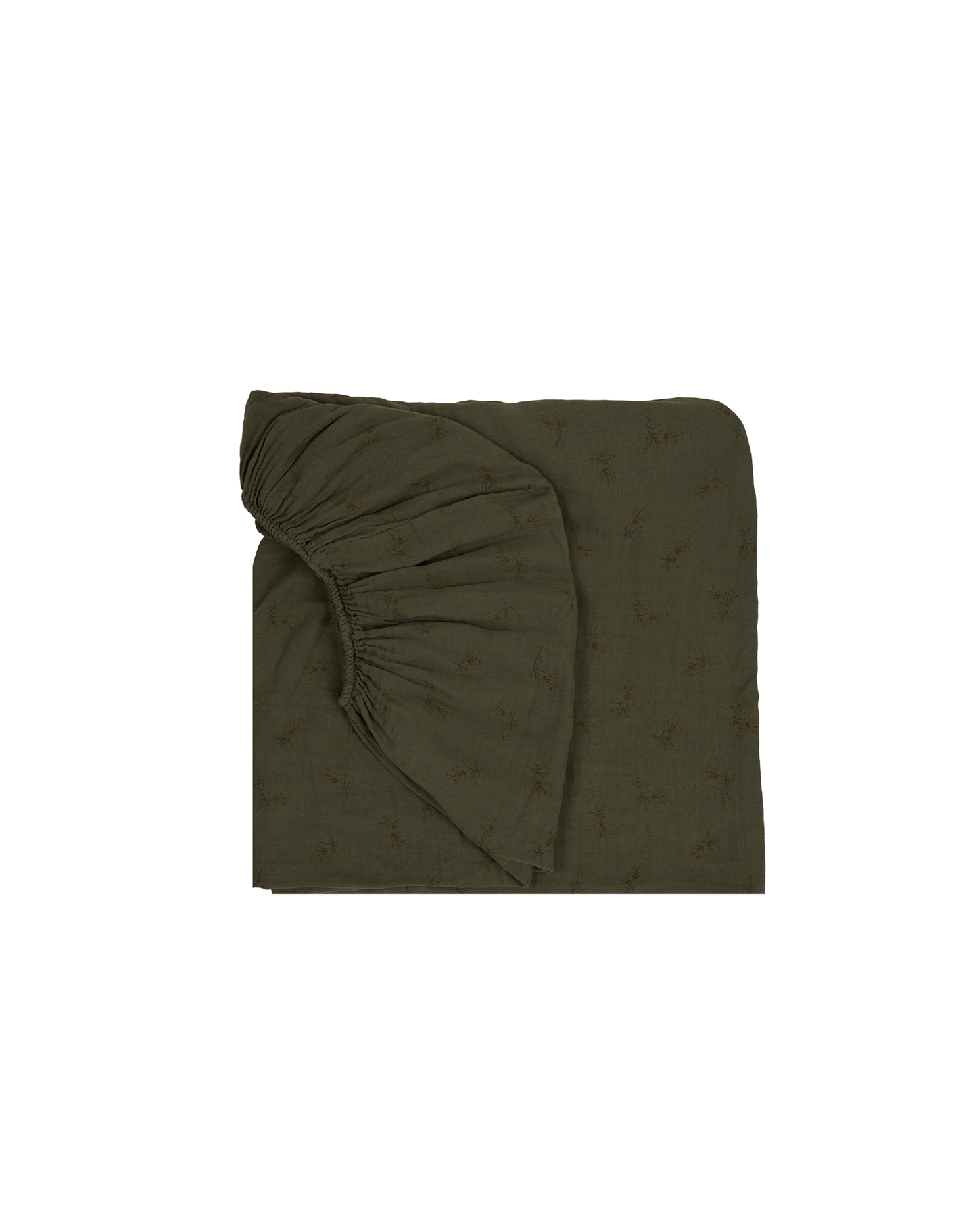 Drap housse bebé en double gaze de coton lavé Wabi-Sabi