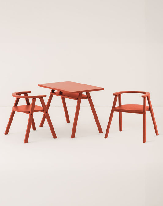Ensemble Bureau enfant avec 2 chaises Growing Green