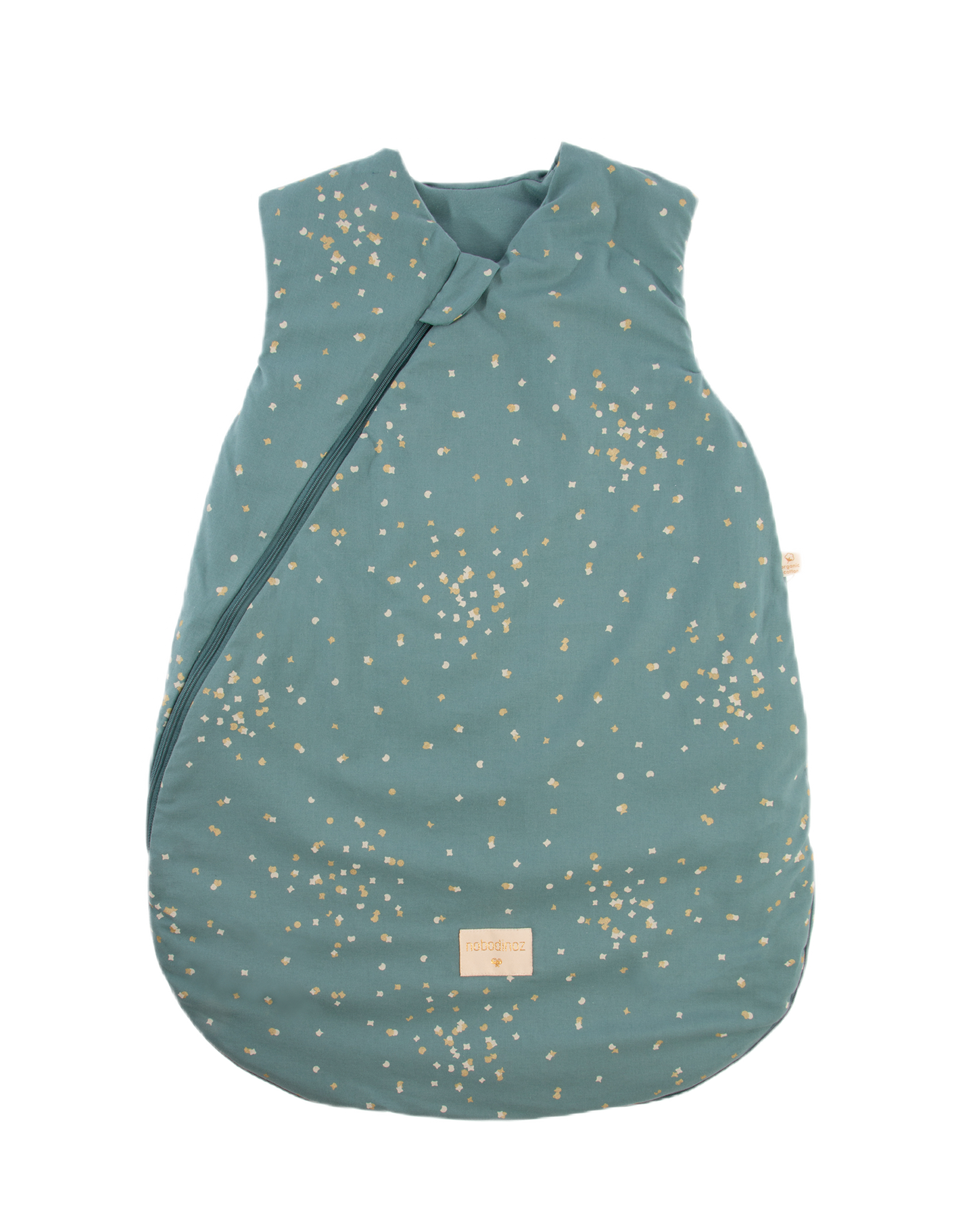 Cocoon gigoteuse de mi saison Gold confetti magic green