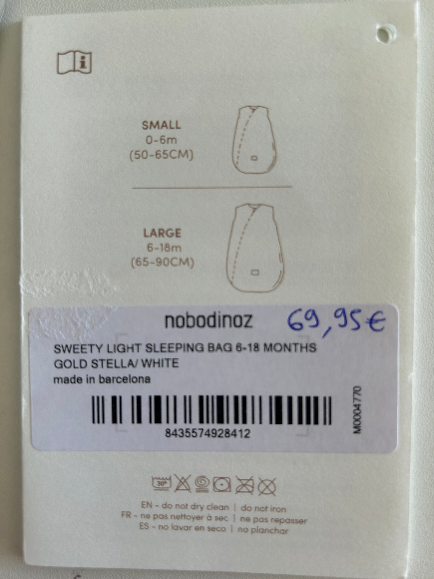 Gigoteuse en tissus nid d'abeille