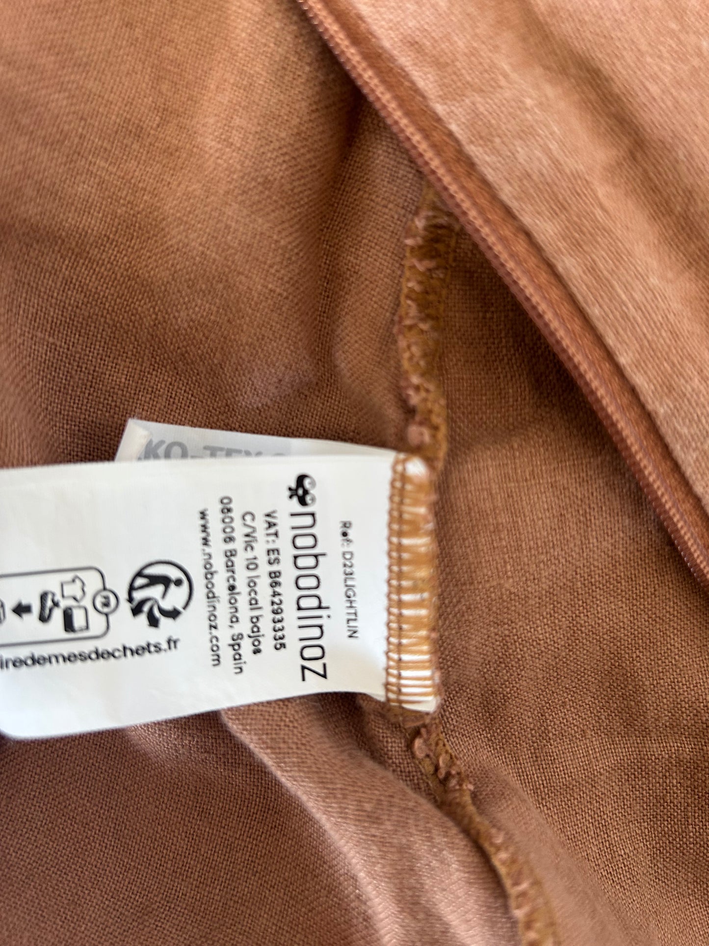 Gigoteuse légère L1N0 en lin français Noisette