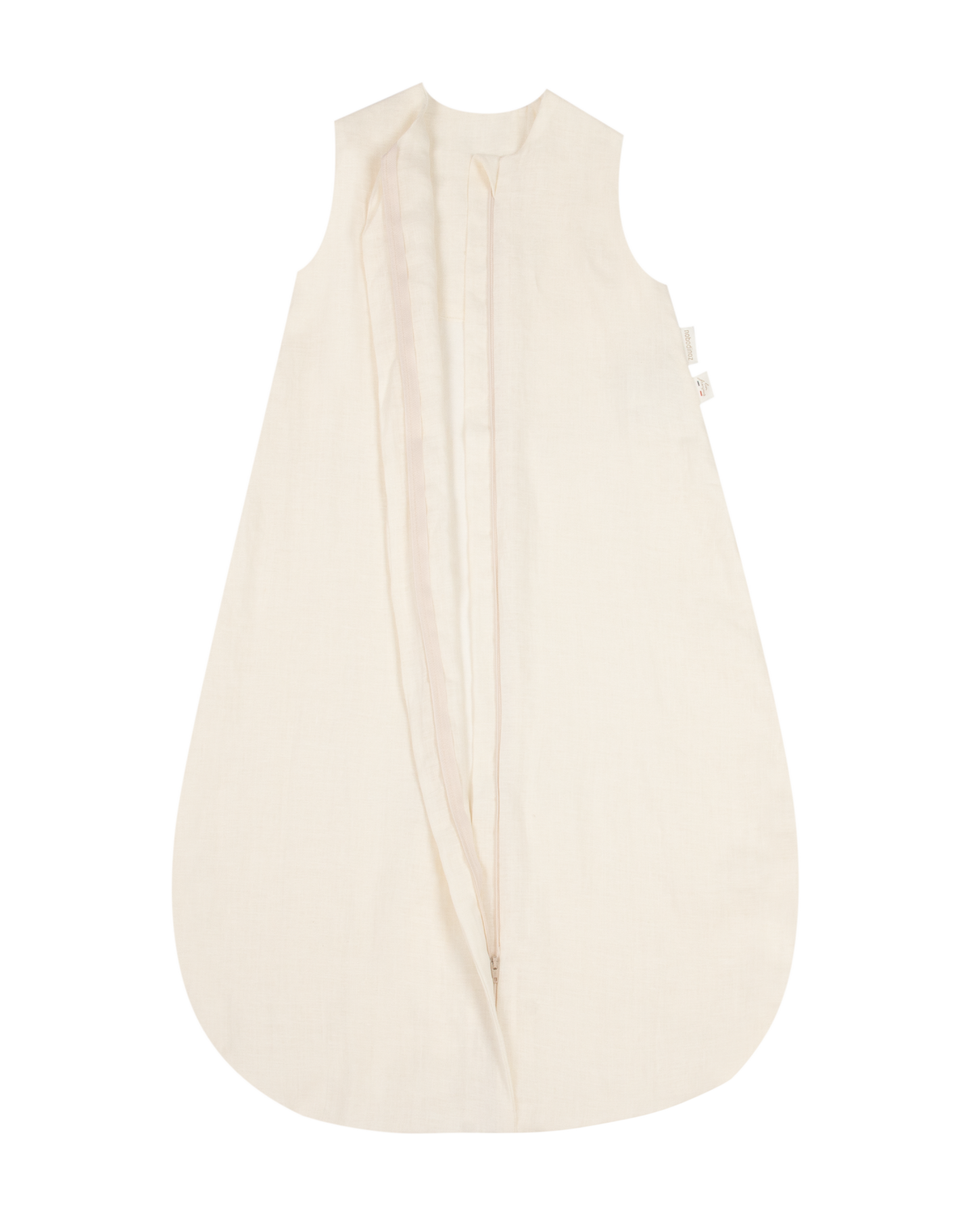 Saco de dormir de lino francés de temporada media L1N0 de color blanco roto