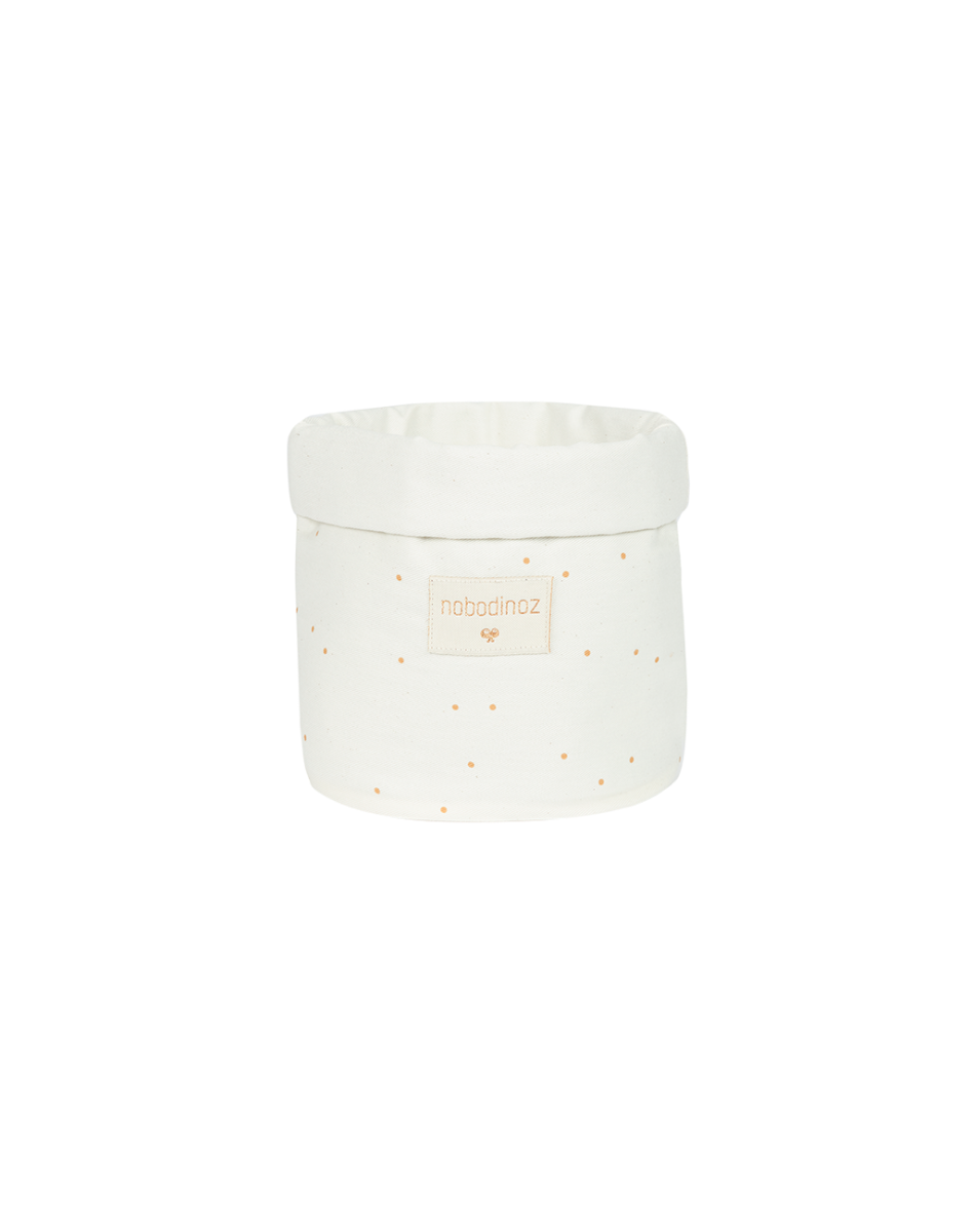 Panda basket Small 19X15 HONEY SWEET DOTS/ NATURAL