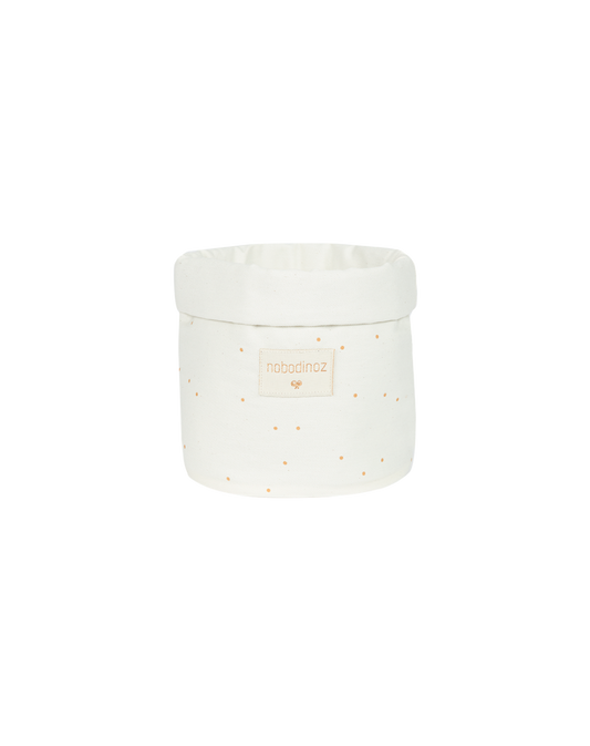 Panda basket Small 19X15 HONEY SWEET DOTS/ NATURAL