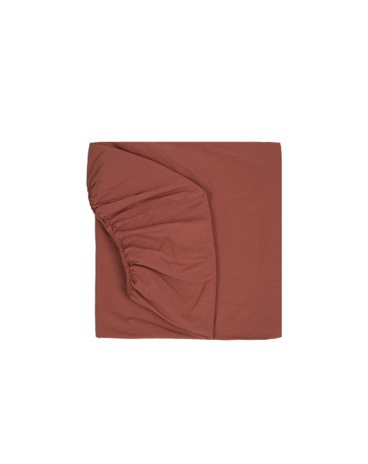 Drap housse bebé en double gaze de coton lavé Wabi-Sabi