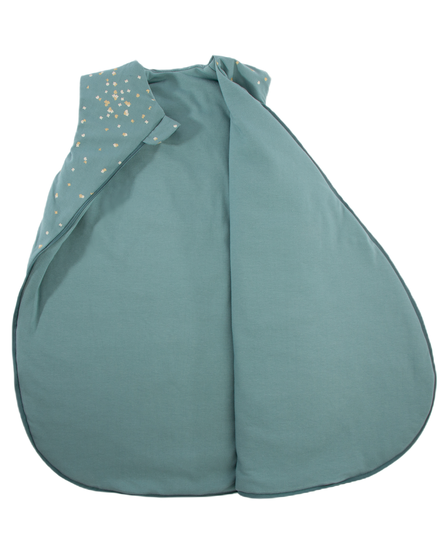 Cocoon gigoteuse de mi saison Gold confetti magic green