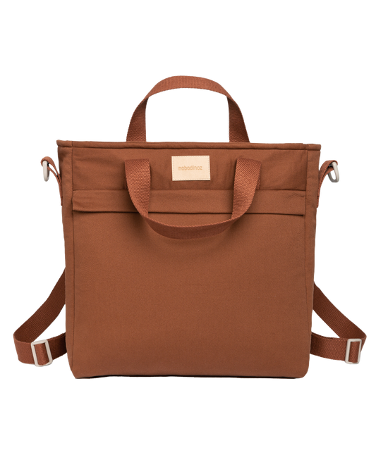 Baby on the go waterproof changing backpack CLAY BROWN