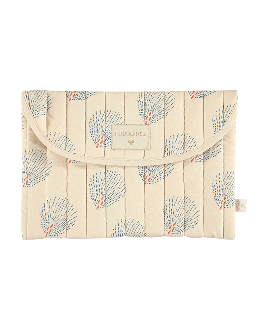Bagatelle pouch 19X27 Blue gatsby cream