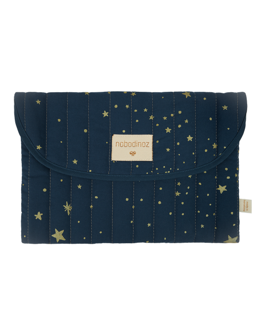 BAGATELLE POUCH 19X27 Gold Stella night blue