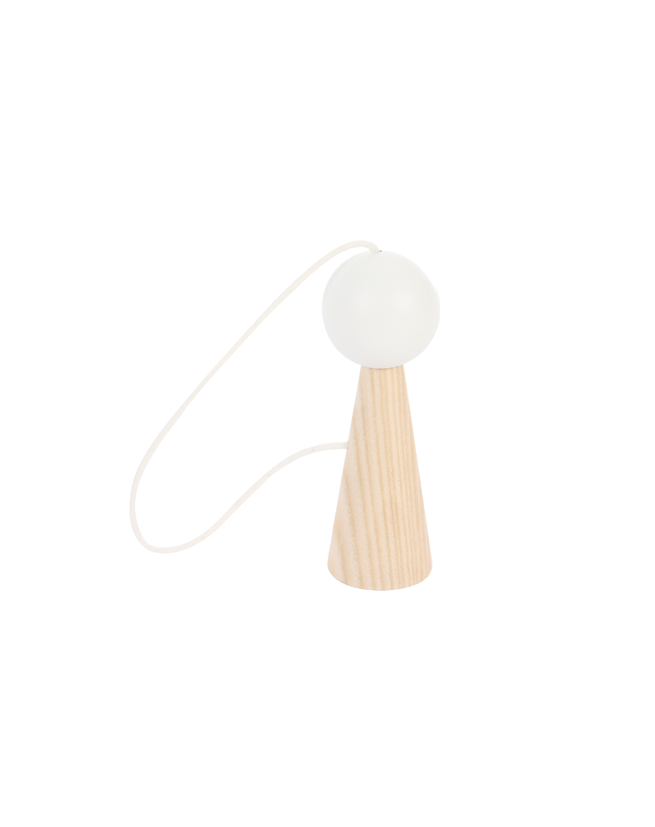 Bilboquet blanco