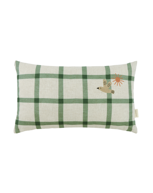 Coussin rectangulaire en lin français Vibes M