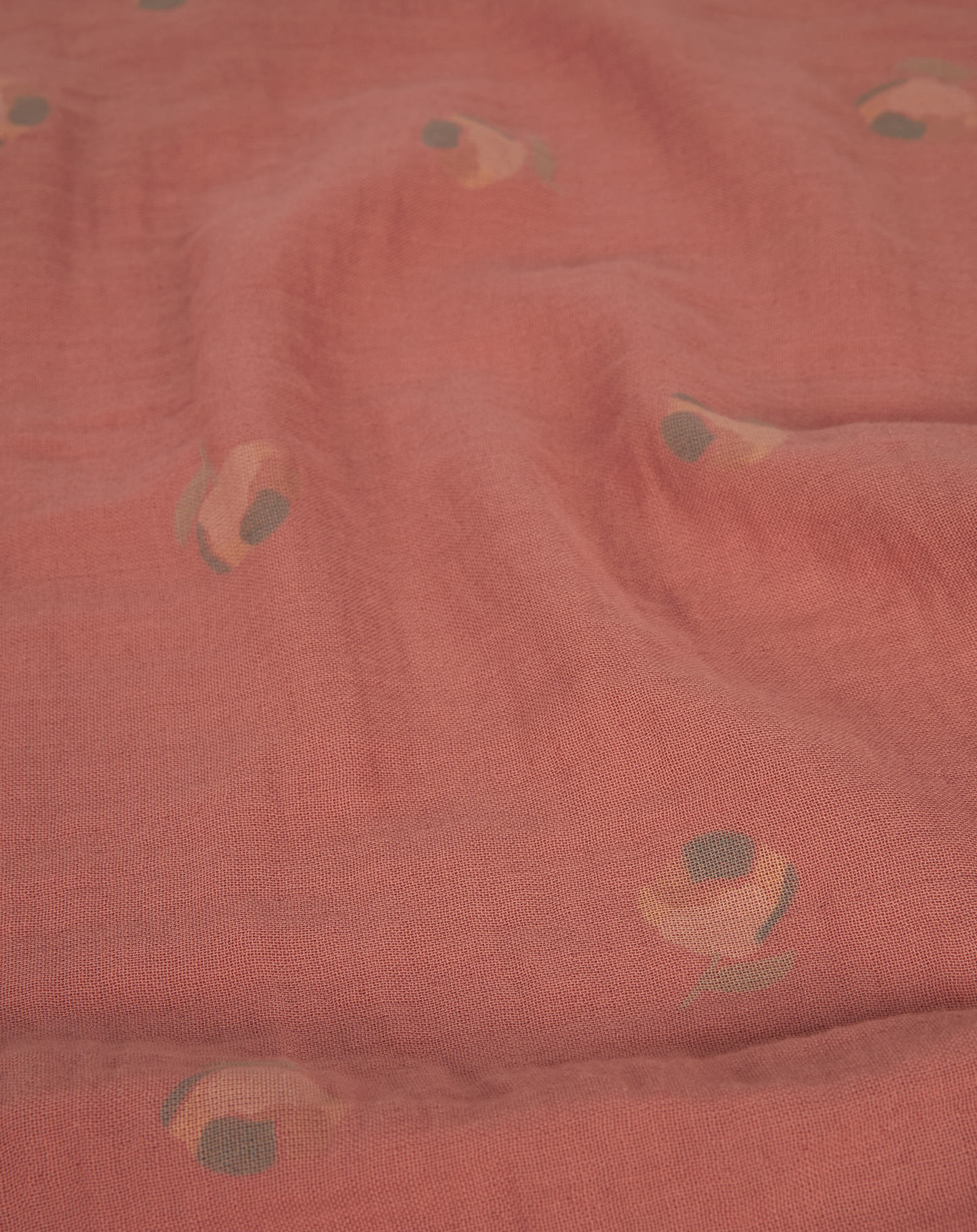 Coussin Wabi-Sabi rectangulaire en double gaze de coton lavé