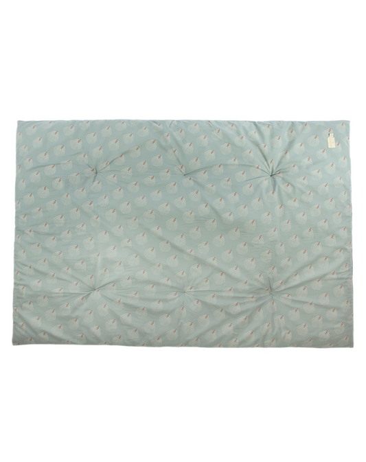 Eden futon 148X100X6-WHITE GATSBY/ ANTIQUE GREEN