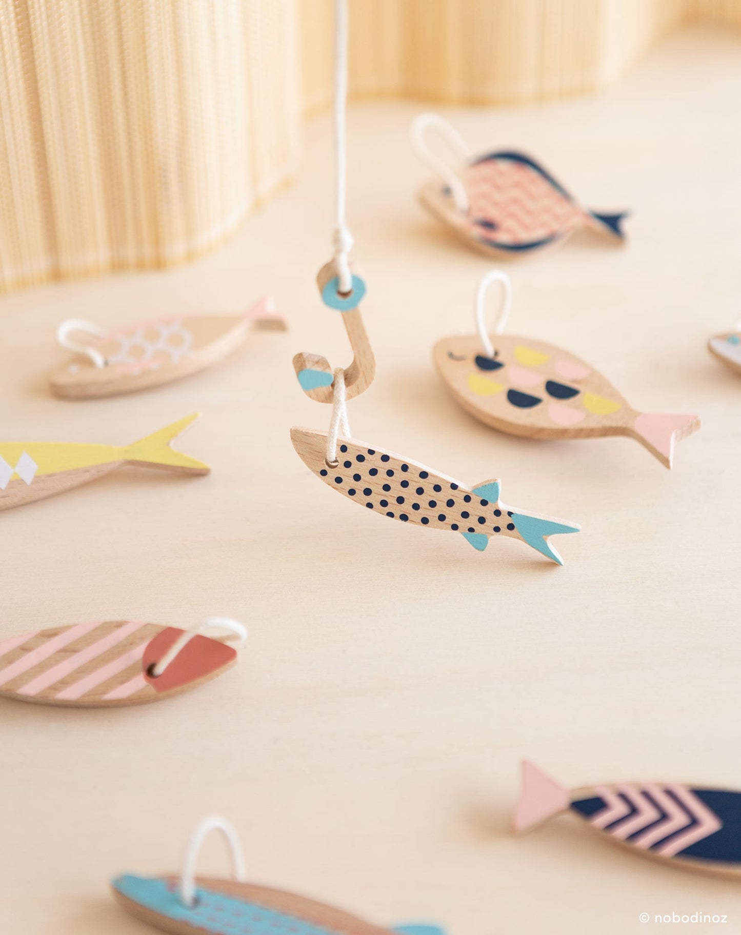 Jeu de pêche en bois