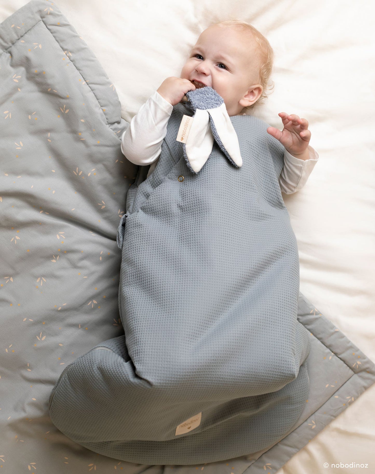 FUJI HONEYCOMB WARM SLEEPING BAG 0-6M STONE BLUE