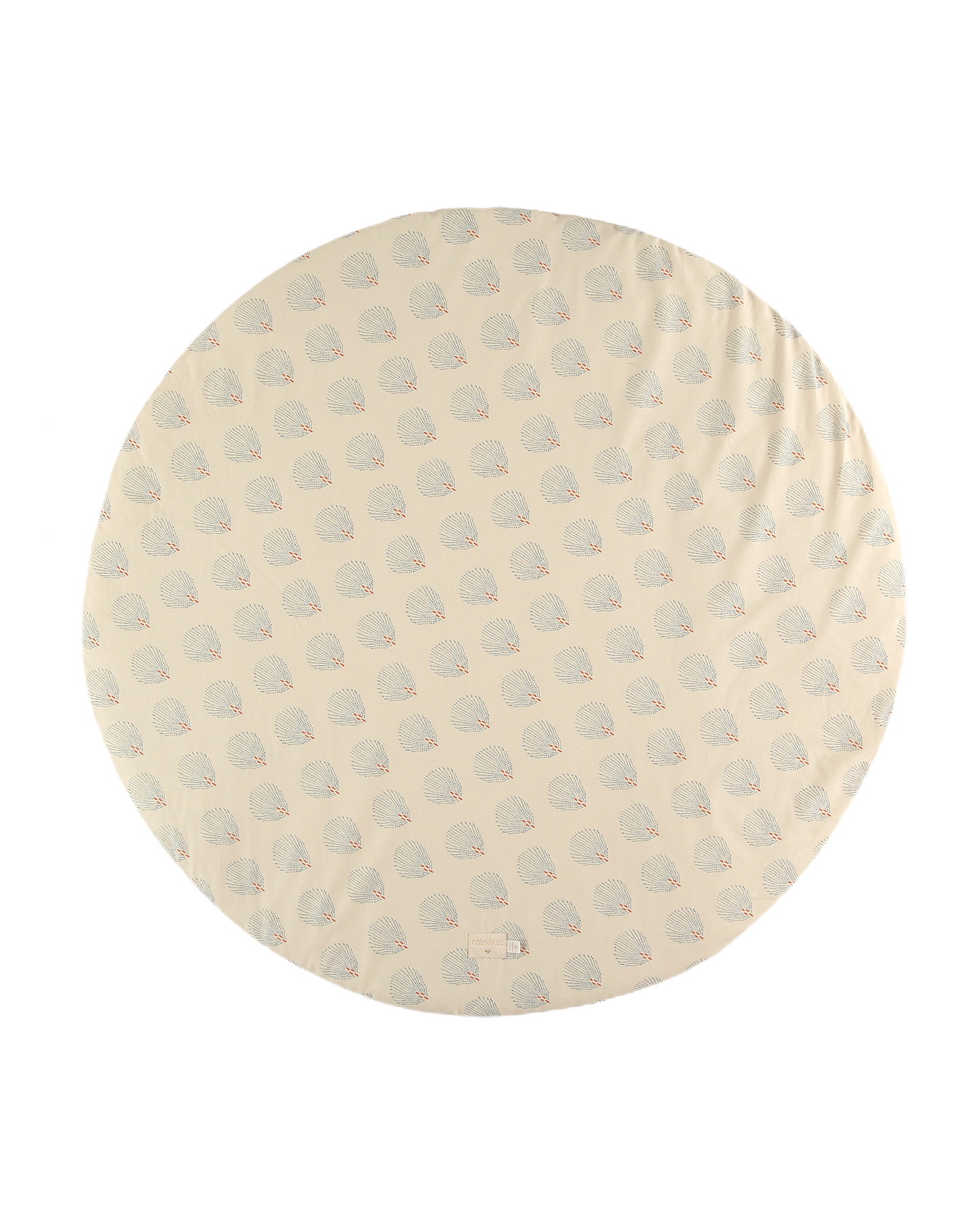 Full Moon Small round playmat 105X105-BLUE GATSBY/ CREAM