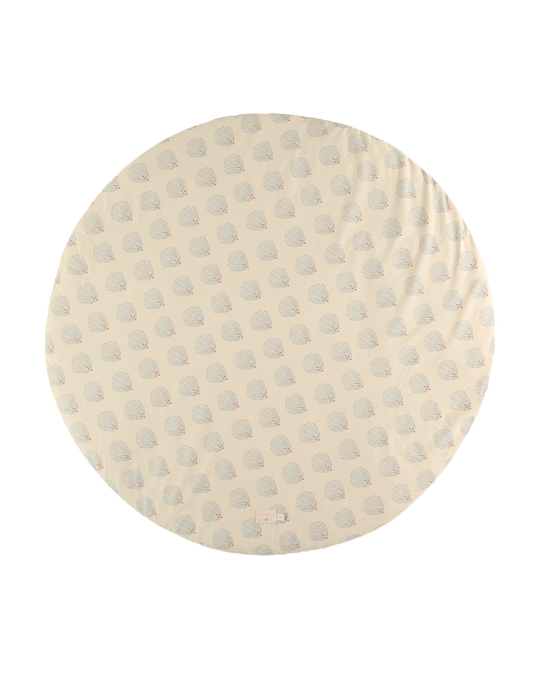 Full Moon Small round playmat 105X105-BLUE GATSBY/ CREAM