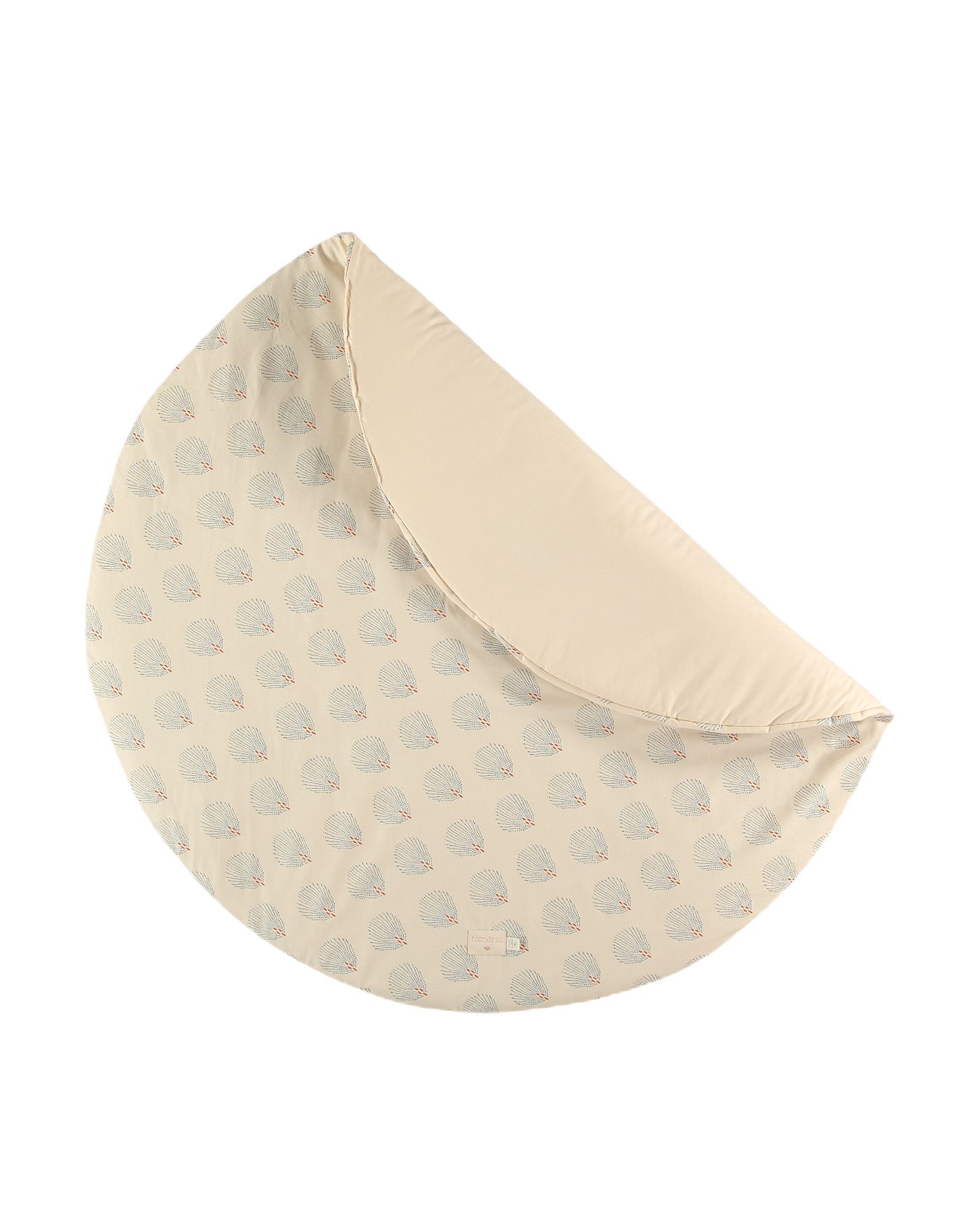 Full Moon Small round playmat 105X105-BLUE GATSBY/ CREAM