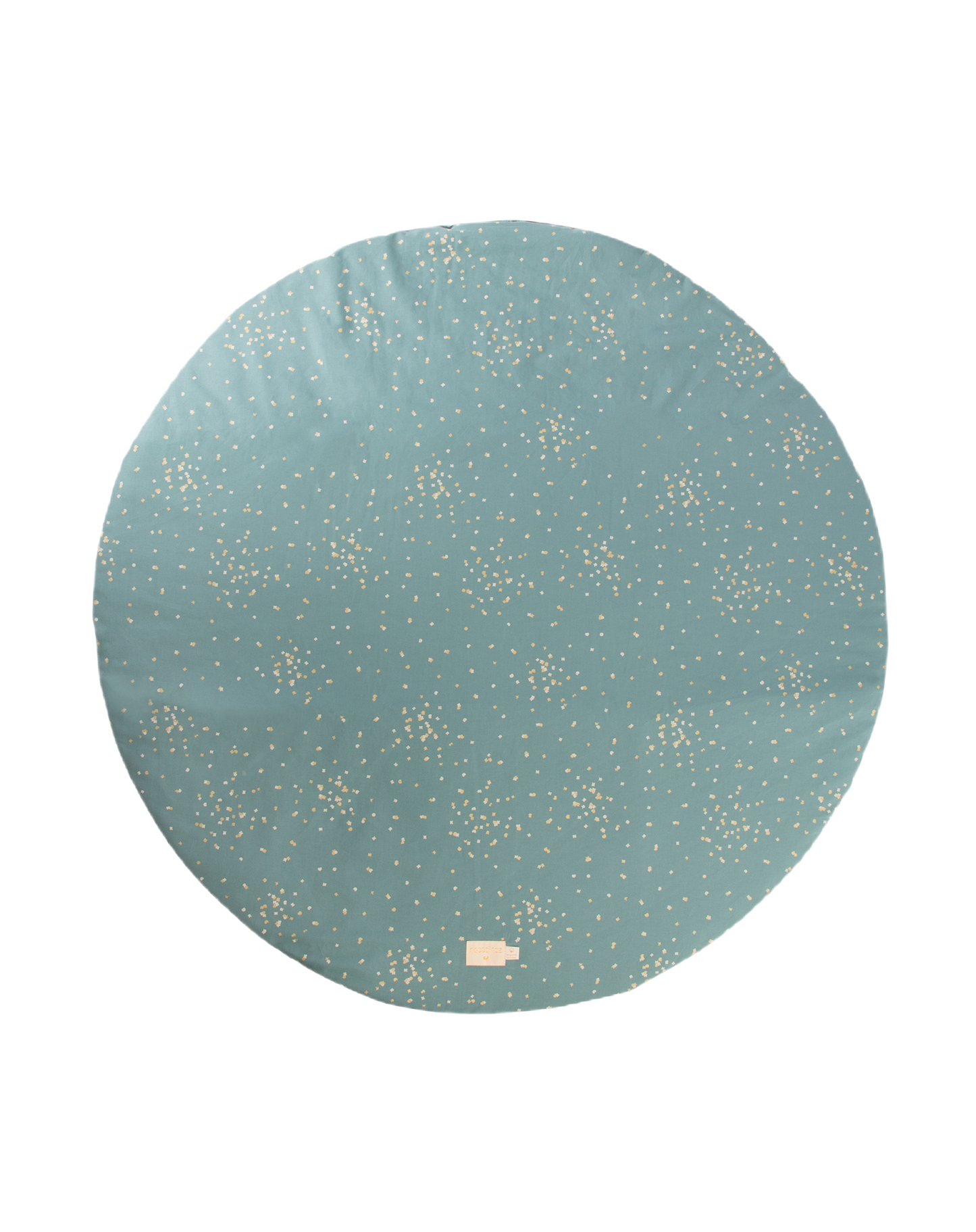 Full Moon Small round playmat 105X105-GOLD CONFETTI/ MAGIC GREEN